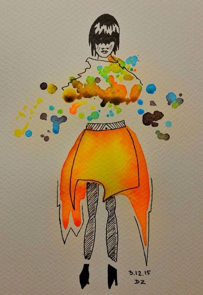 Girls Made Of Water...color Girls Made Of Water...color