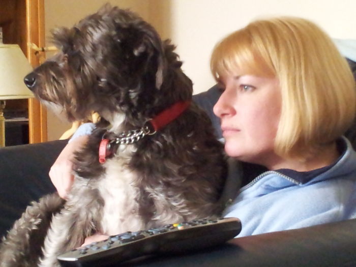 Bettyboo Had Been"rehomed" Several Times. This Was Her First Day Home With Us In 2013.