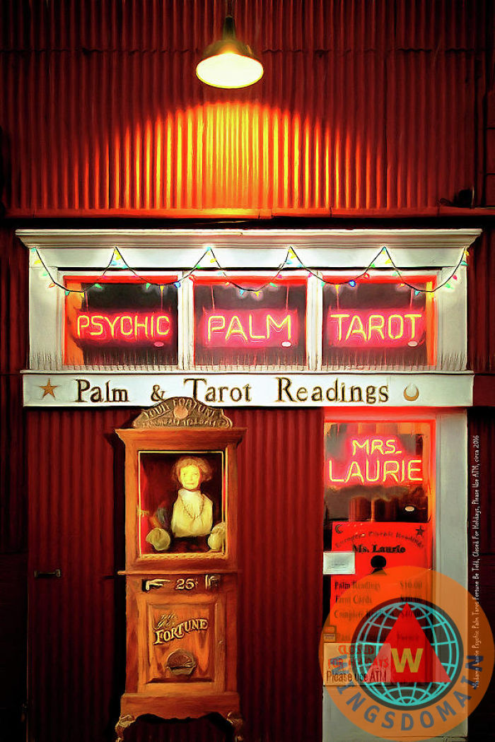 Madame Lauries Psychic, Closed For Holiday Please Use Atm By Wingsdomain Art And Photography