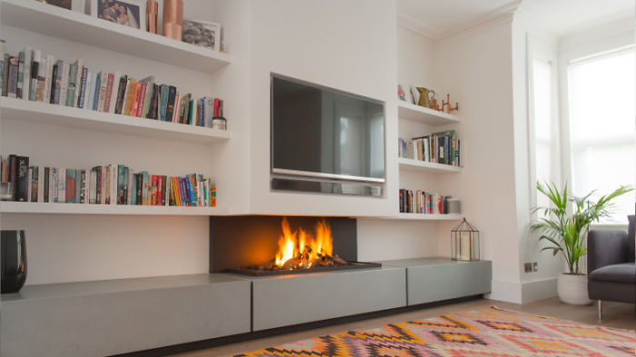 Contemporary Twist On Conventional Fireplaces