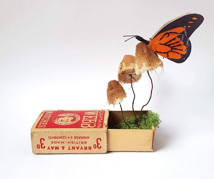 I Create Bugs, Butterflies, And Insects Using Recycled Paper, Wire And Thread