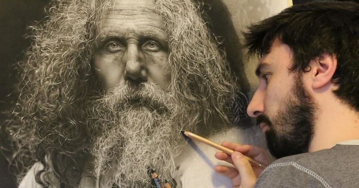 Artist Spends 100s Hours Drawing Hyperrealistic Art Using Renaissance Techniques