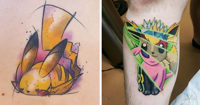 58 Pokemon Tattoos For Fans Who Want To Catch Them All