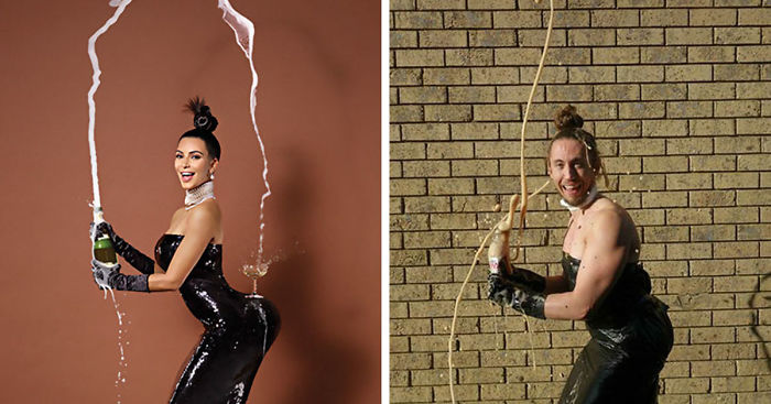 Radiologist Hilariously Recreates Celebrity Photos To Raise Money For Cancer Patients