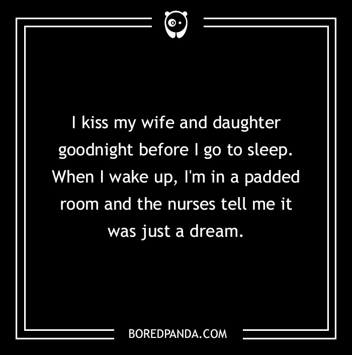 Text on image: A 2-sentence horror story with a chilling twist about a dream.