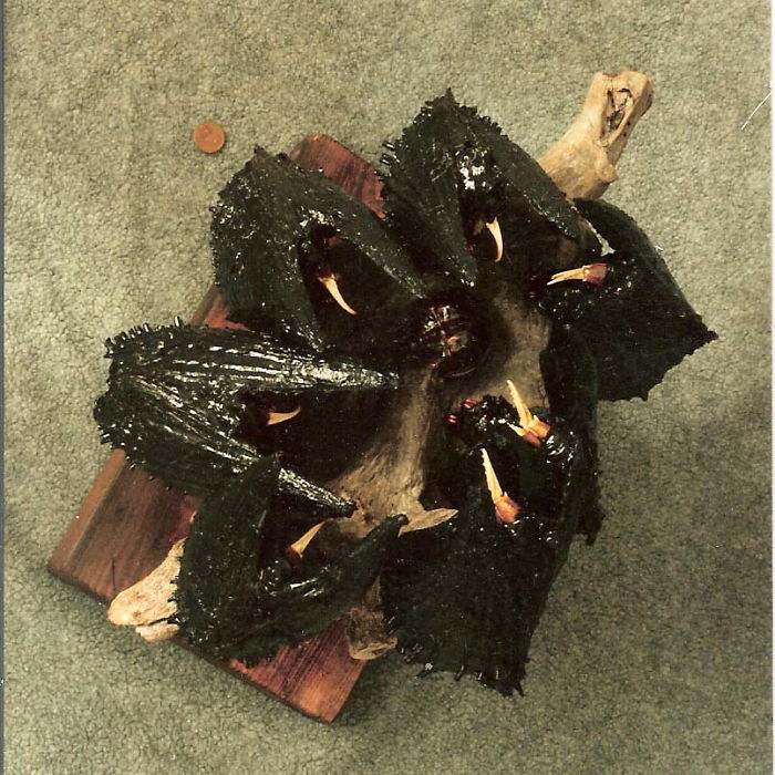 Vulture Sculptures Created By Using Personally Scavenged Natural Matter