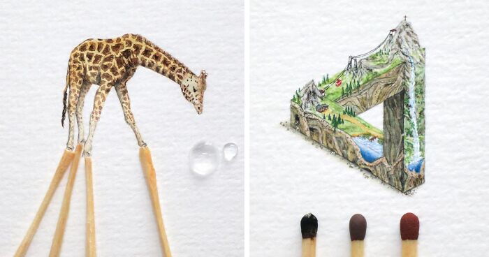 Tiny Paintings That I Create With Watercolor