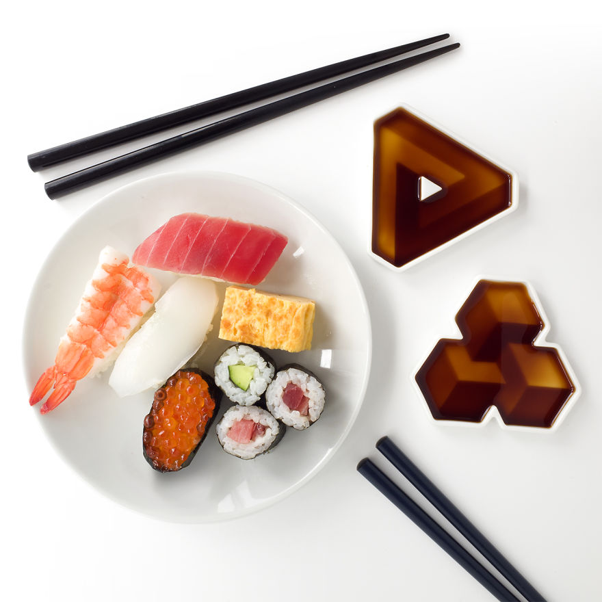 These "Soy Shape" Dishes Use A Simple Design Detail To Blow Your Mind When It's Sashimi Time! These "Soy Shape" Dishes Use A Simple Design Detail To Blow Your Mind When It's Sashimi Time!