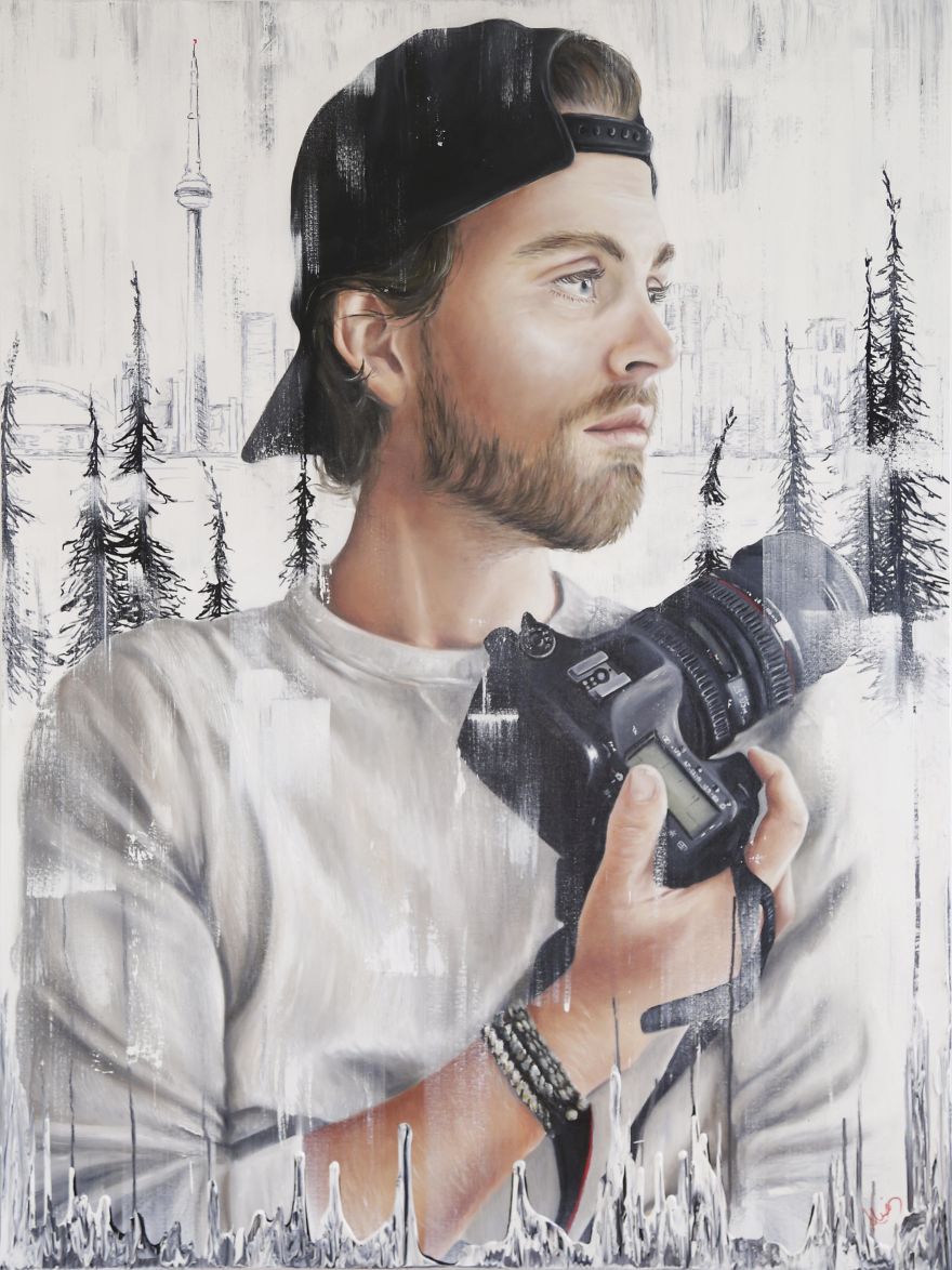 Alexis (@alexisfraserart) Colour Blinded Visionary, 36" X 48", Oil & Acrylic On Canvas