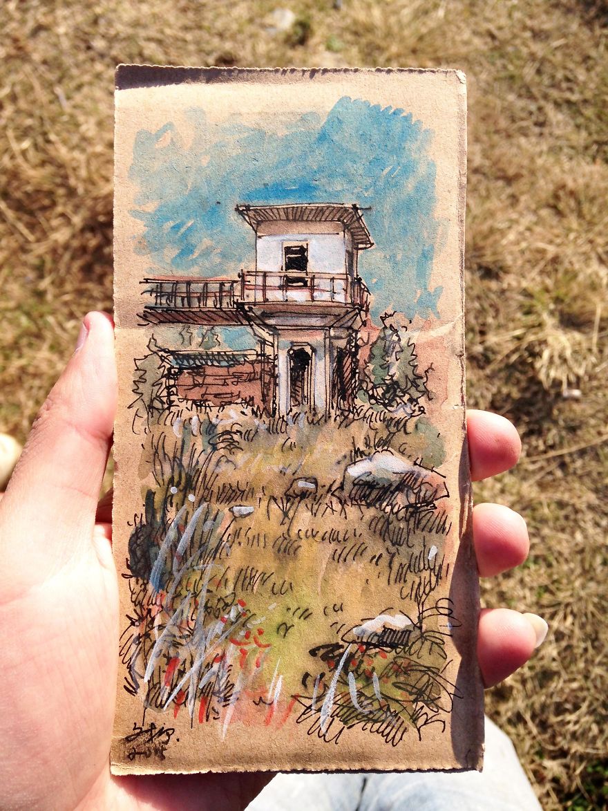 I Draw On Trash I Find In The Streets And Leave It For People To Find