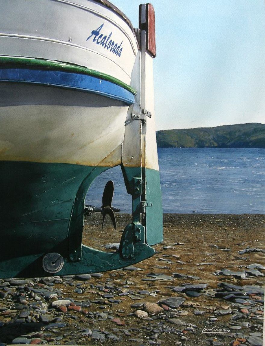 Seaside Watercolour Paintings That Look Like Photographs