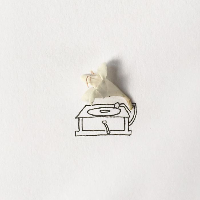 I Created Hundreds Of Witty, Miniature Drawings Around Tiny Everyday Objects