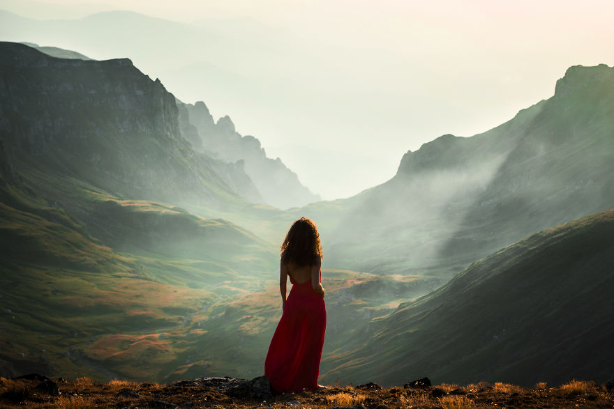 We Photograph The Woman In Red Dress In The Mesmerizing Landscapes Of Romania We Photograph The Woman In Red Dress In The Mesmerizing Landscapes Of Romania