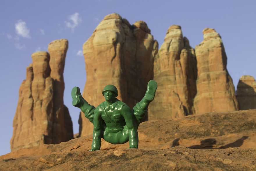 Advanced Yoga Joes In The Energy Vortexes Of Sedona