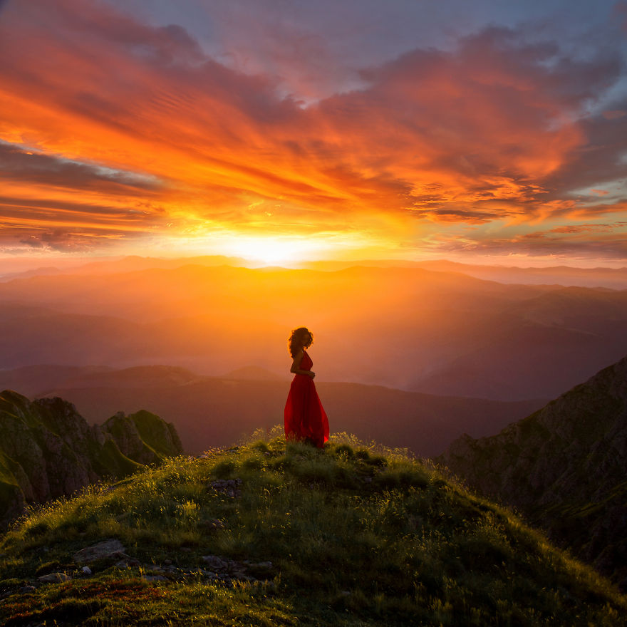 We Photograph The Woman In Red Dress In The Mesmerizing Landscapes Of Romania We Photograph The Woman In Red Dress In The Mesmerizing Landscapes Of Romania