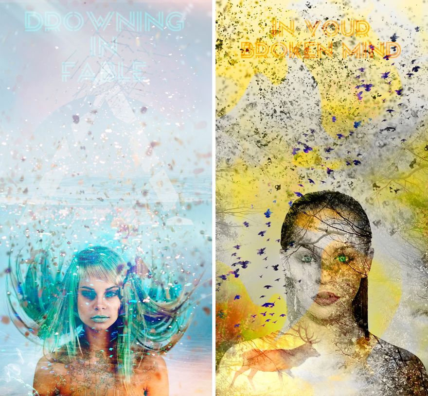 My Demons Illustrated In Photoshop