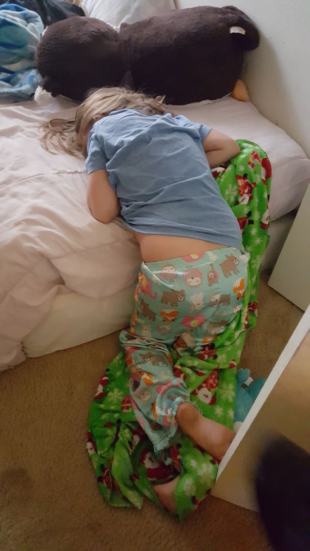 Didn't Quite Make It Into Bed I Guess.