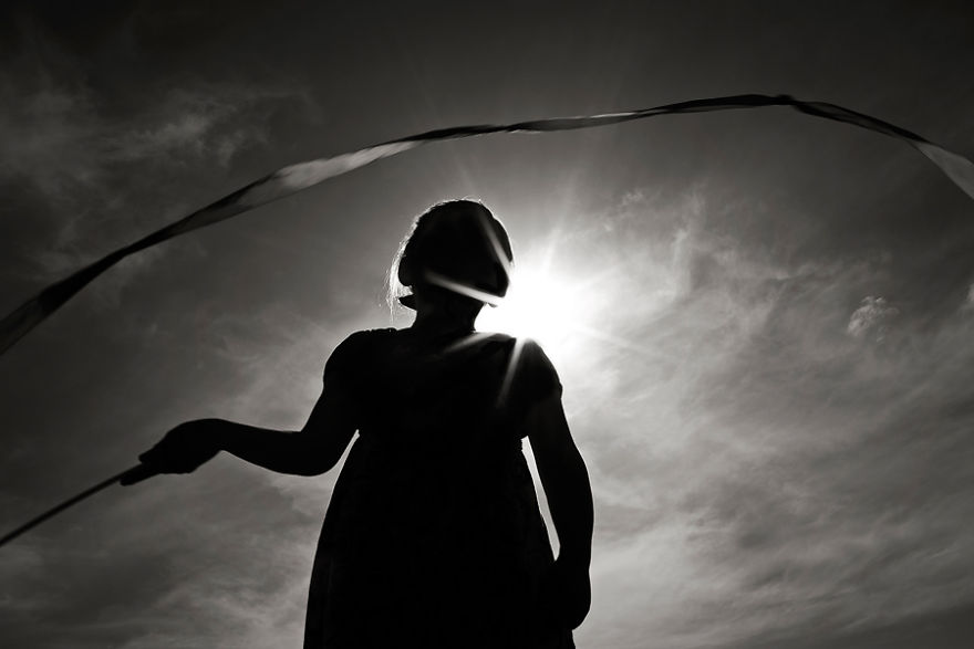 Ribbon Dancer By Ashley Waters, Canada (2nd Place In The Silhouette Category, First Half)