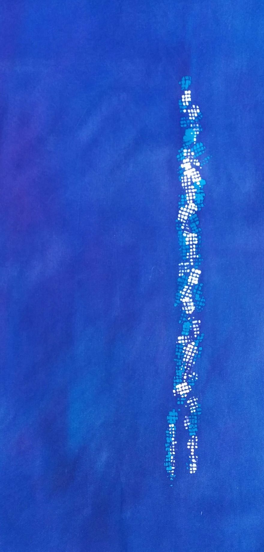 After Before, Jan Creelman, Batik On Cotton, 15" X 25". Www.jancreelman.com