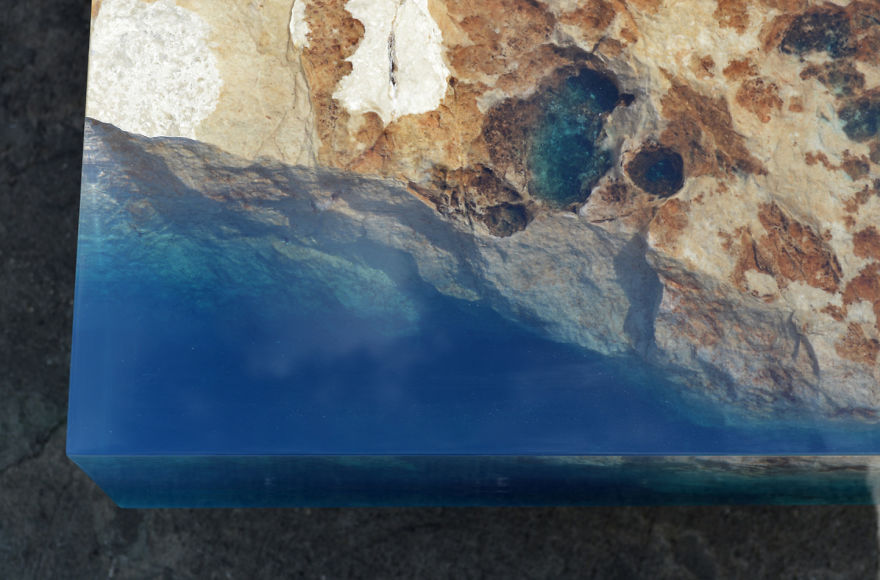 Ocean Coffee Tables That I Made By Merging Natural Stone And Resin Ocean Coffee Tables That I Made By Merging Natural Stone And Resin