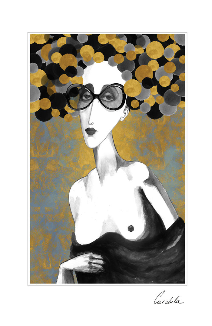 I Complete My Ink Drawings By Adding A Digital Touch To Them