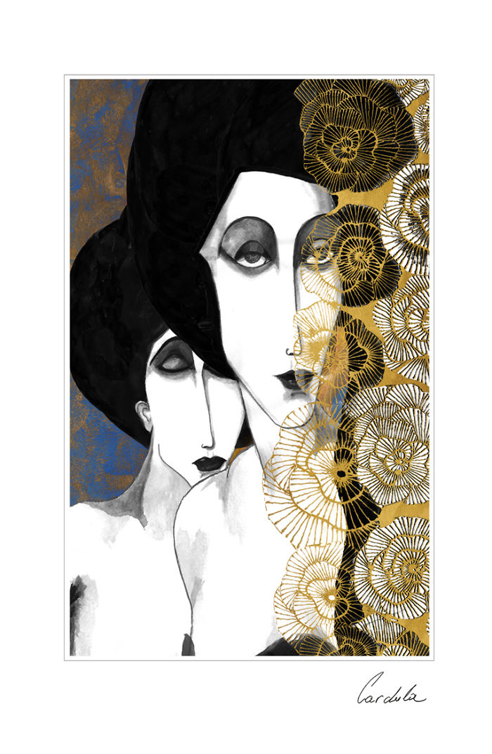 I Complete My Ink Drawings By Adding A Digital Touch To Them