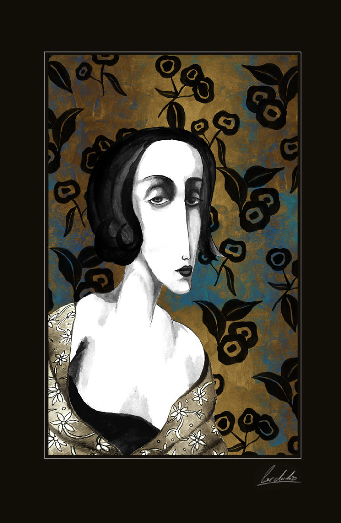 I Complete My Ink Drawings By Adding A Digital Touch To Them