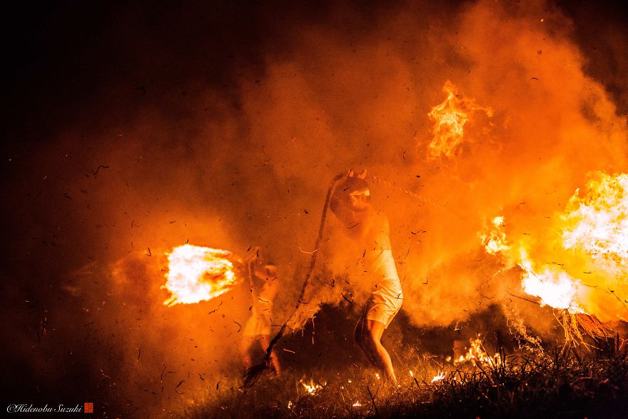 I Photographed The Traditional Fire Festival In Japan