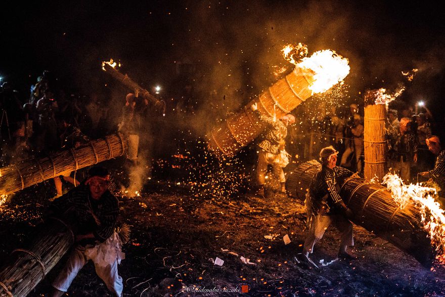 I Photographed The Traditional Fire Festival In Japan