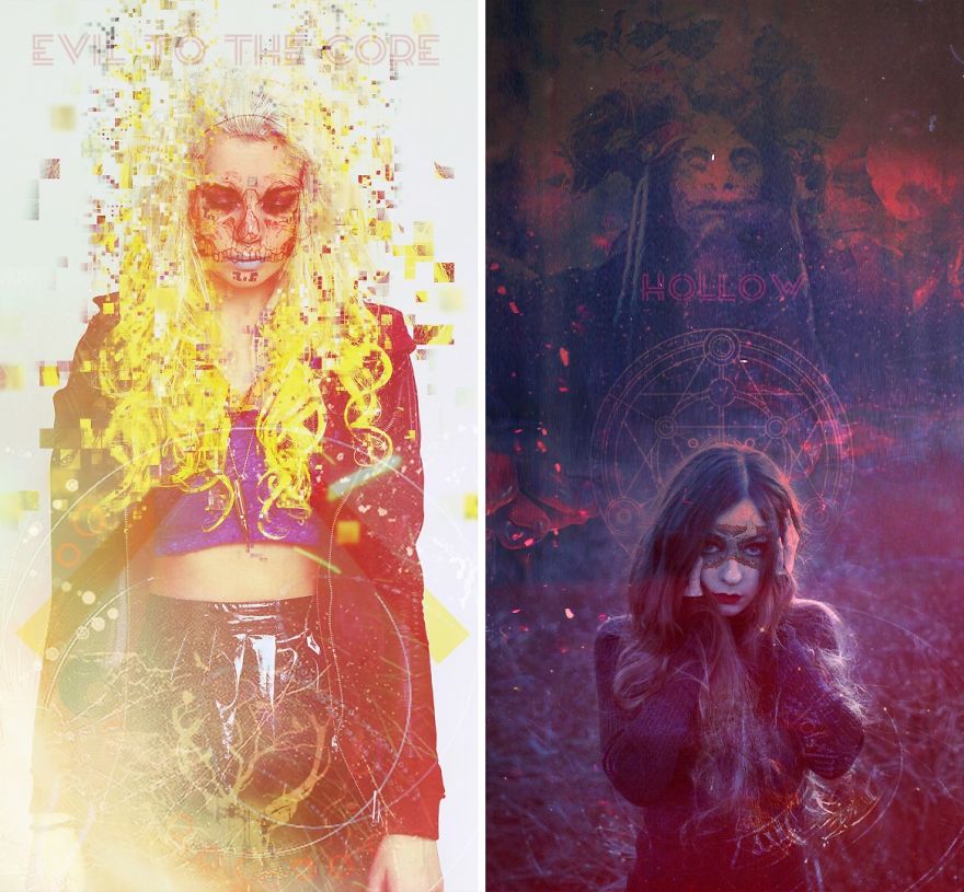 My Demons Illustrated In Photoshop