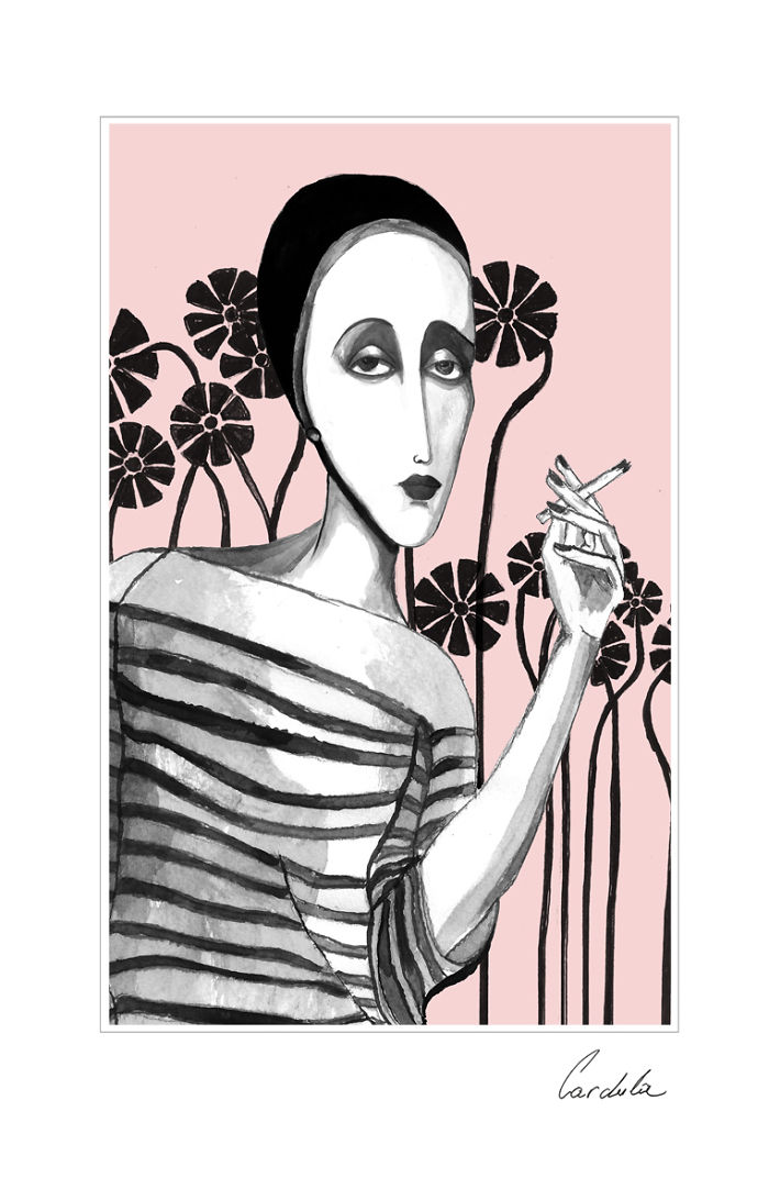 I Complete My Ink Drawings By Adding A Digital Touch To Them