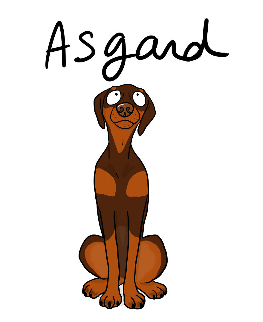 I Drew My Seven Dog Family I Drew My Seven Dog Family