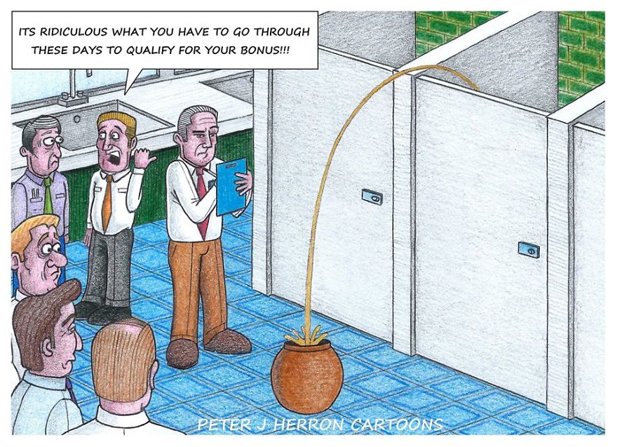 12 Cartoons That Take A Bizarre Look At The World Of Business And Banking