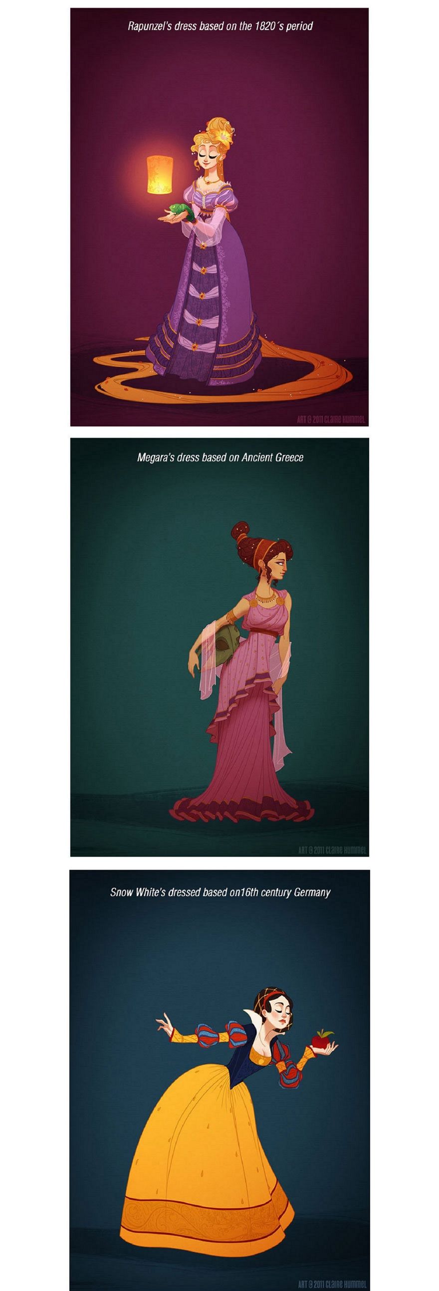 Disney Princesses In Accurate Period Costume