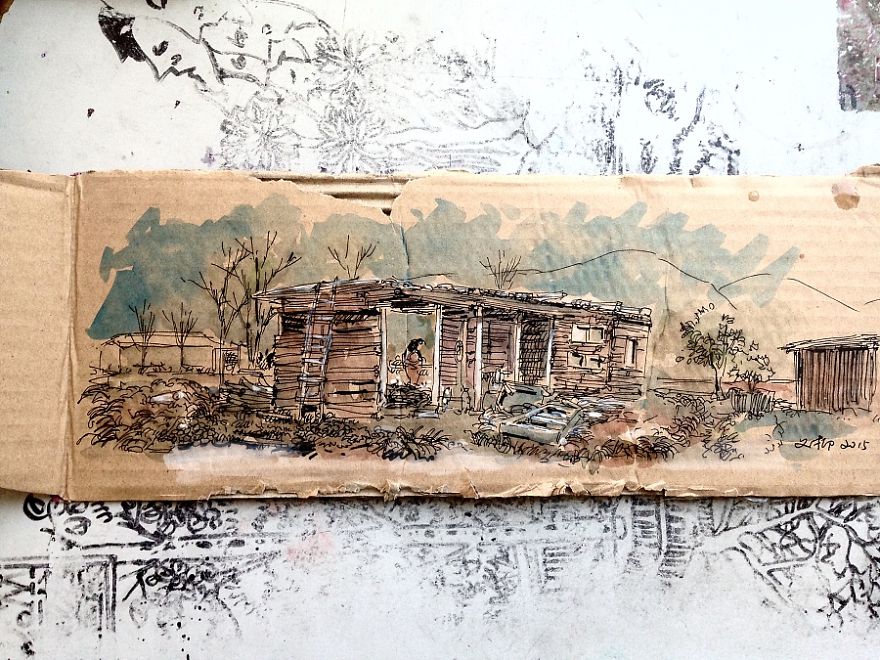 I Draw On Trash I Find In The Streets And Leave It For People To Find