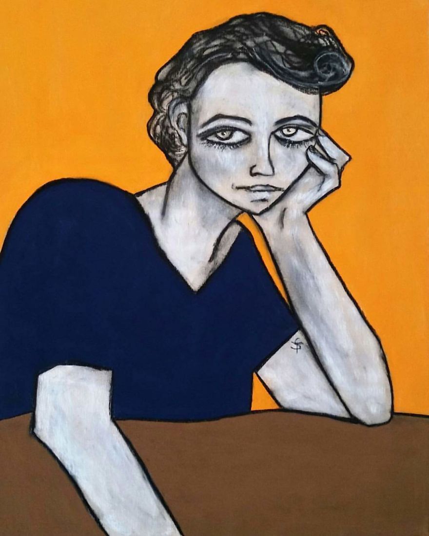 #6 Last Call | Tanya Solonyka | 18×24 Charcoal And Pastel On Wood Panel | Www.tanyasolonyka.com