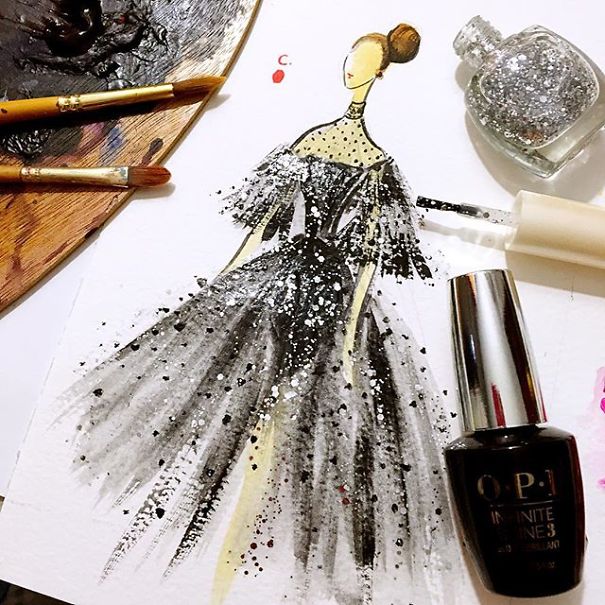 Fashion Fantasy From Bottles Of Nail Polish