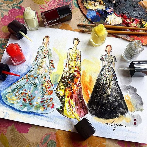 Fashion Fantasy From Bottles Of Nail Polish