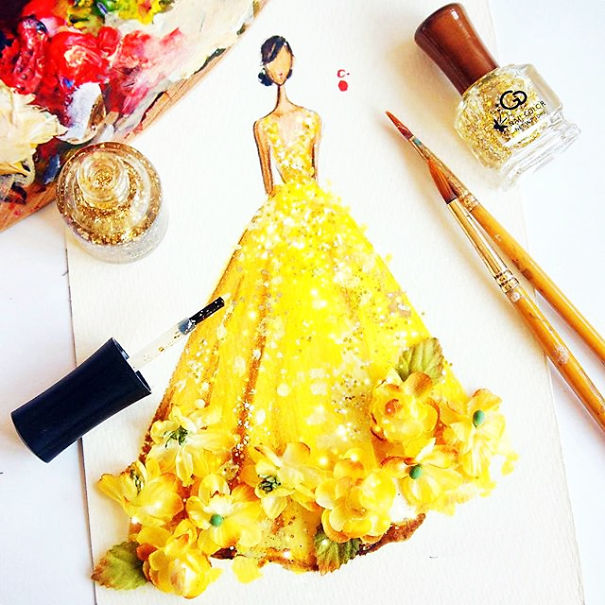 Fashion Fantasy From Bottles Of Nail Polish