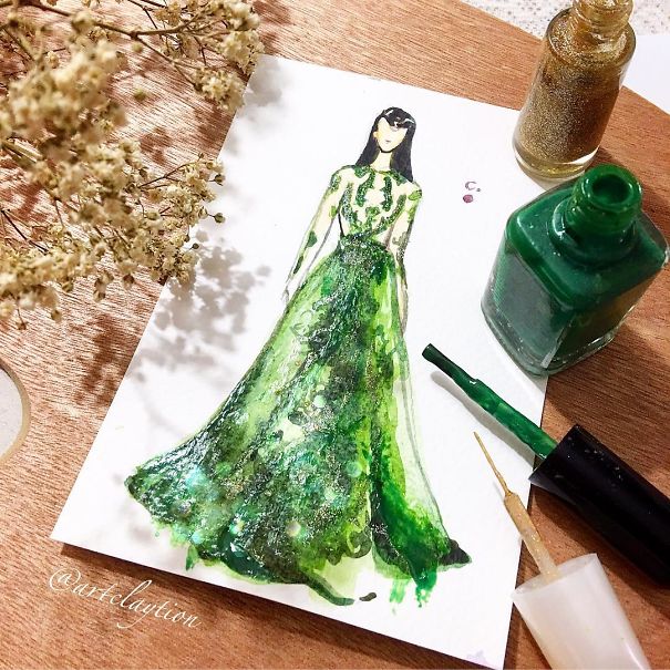 Fashion Fantasy From Bottles Of Nail Polish