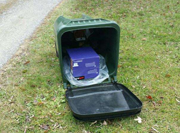 UPS "Delivered" A Package To My House By Putting It In The Garbage Can At The End Of My Driveway