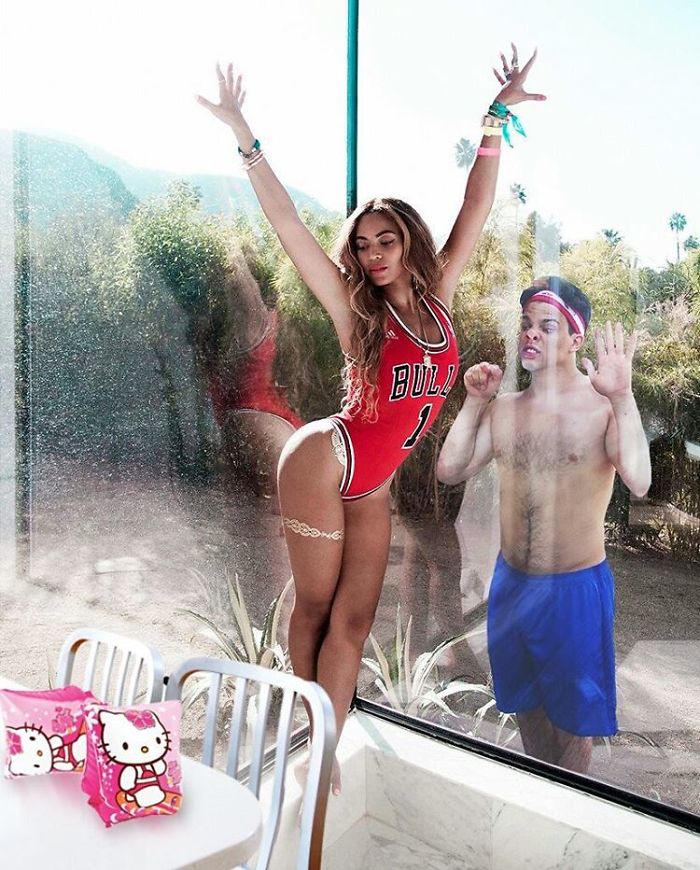 Beyoncé!!! Can You Hear Me?! Okay! Can You Bring My Hello Kitty Waterwings With You When You're Done? Mom Told Me I Couldn't Go Swimming Without Them