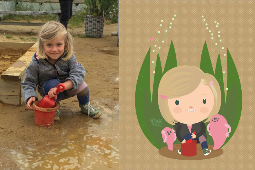 I Take Children’s Photos From The Internet And Turn Them Into Playful Illustrations (Part 3)