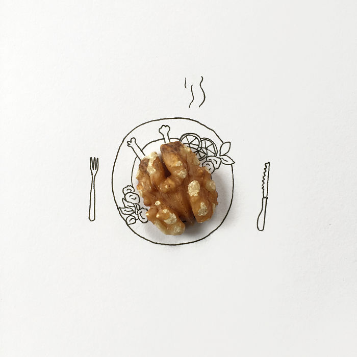 I Created Hundreds Of Witty, Miniature Drawings Around Tiny Everyday Objects