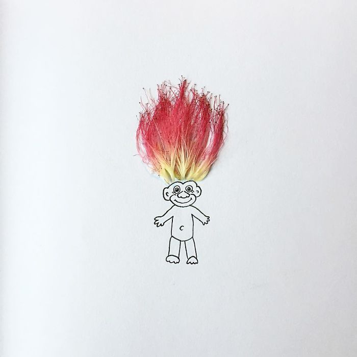 I Created Hundreds Of Witty, Miniature Drawings Around Tiny Everyday Objects