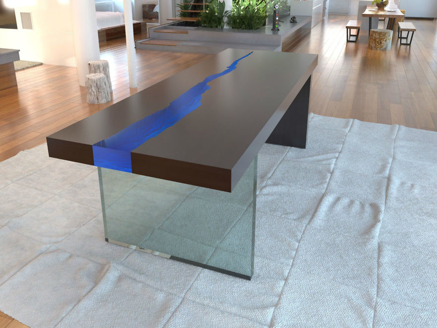 I Made A Wooden Table That Lights Up When Someone Enters A Room I Made A Wooden Table That Lights Up When Someone Enters A Room