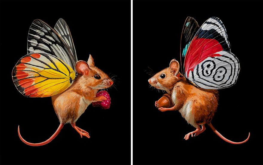 I Painted A New Species I Wish Existed - Meet The Mouserflies