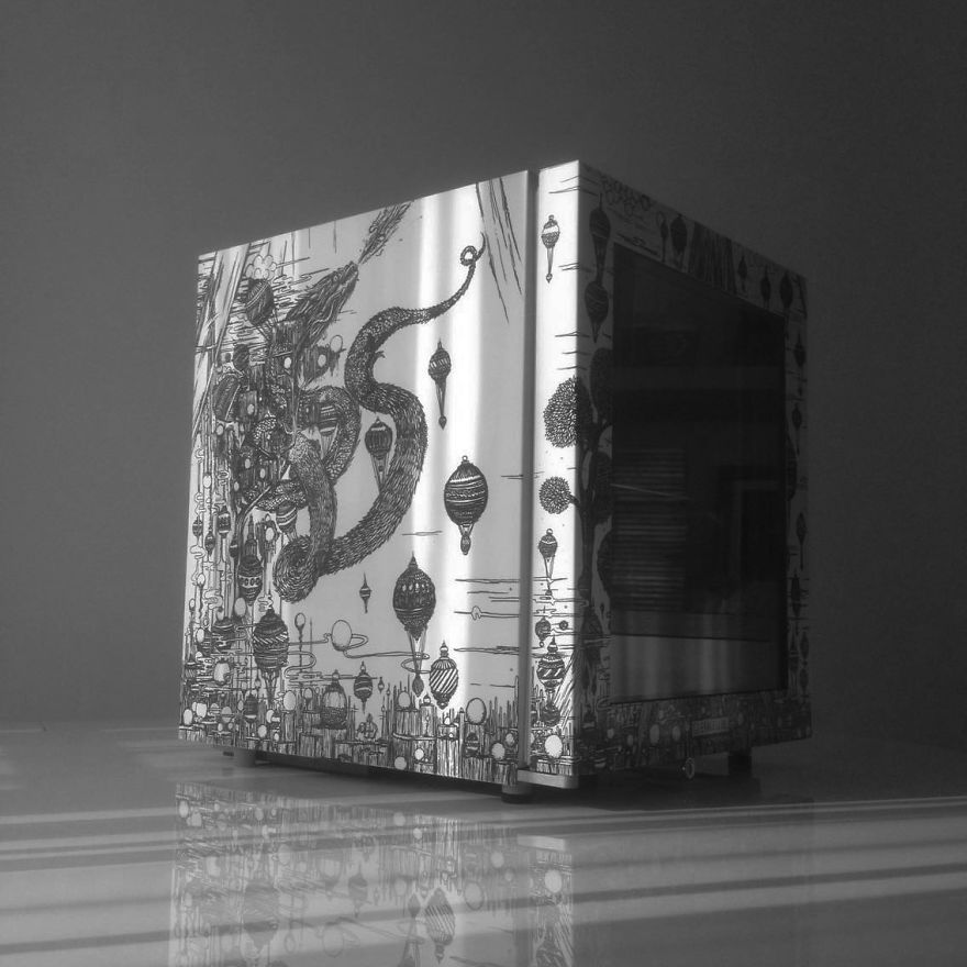 I Spent 300 Hours To Transform A Blank Cooler Into A Work Of Art I Spent 300 Hours To Transform A Blank Cooler Into A Work Of Art