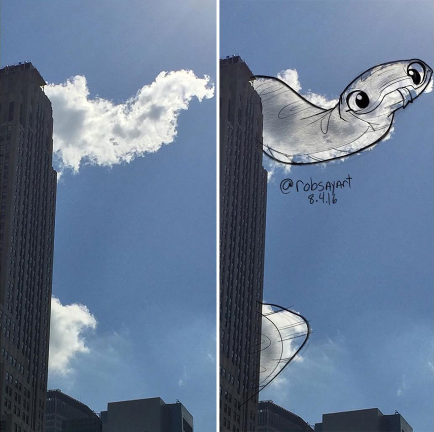 I Use Clouds To Perform Shape Studies As Daily Warmups For My Illustrations & Character Designs