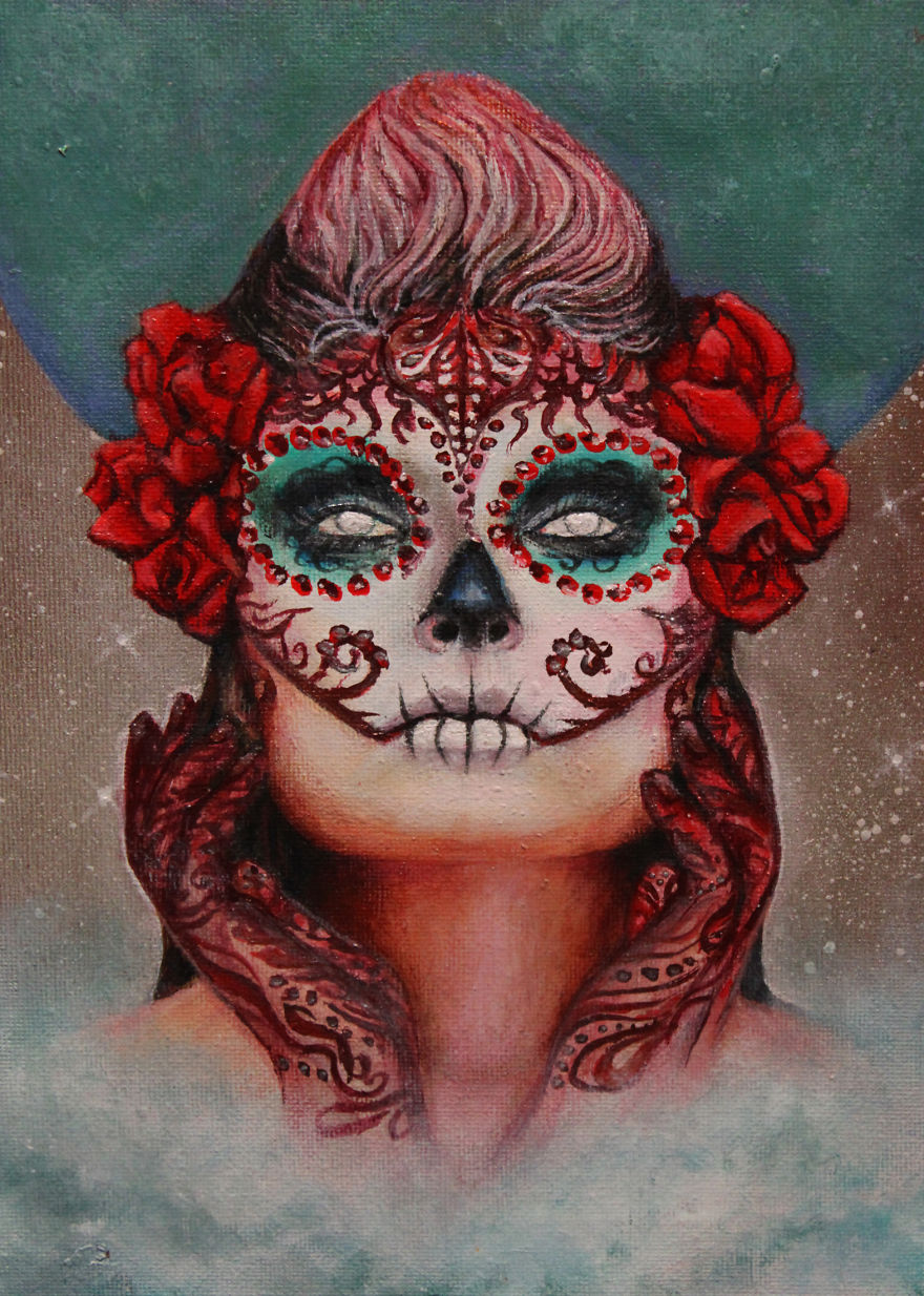 Supernova - Acrylic On Canvas By Caitrionart